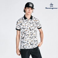 Munsingwear 企鵝牌 男款白色企鵝圖案短袖POLO衫 MGUE2S54