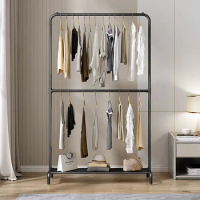 Modern Hangers Space Saver Heavy Duty Clothes Rack Storage Bedroom Wardrobe Clothes Hanger Commodes Pared Furniture