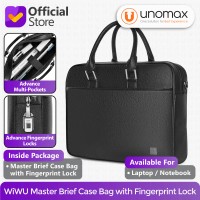 Laptop Bag WiWU Master Fingerprint Lock Brief Case Anti-Theft 16\ for MacBook / Notebook Multi Pocke