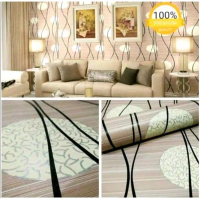 Walpaper Dinding Motif Elegan Daun Kotak Beragam Dewasa