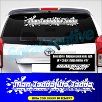 Stiker MAN JADDA WA JADDA / stiker motivasi islam Car