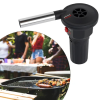 Portable Electric BBQ Fan Air Blower Burn Picnic Cooking Barbecue Camping Tools Manual Grill BBQ Fan Fire Bellows BBQ Tools