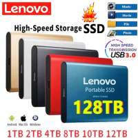 Lenovo New Portable 2TB SSD 4TB 16TB External Hard Drive Type-C USB 3.0 High Speed 8TB External Storage Hard Disks For Laptops