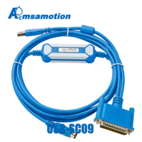 USB-SC09 Suitable for Mitsubishi FX/A FX1N 2N 1S 3U Series PLC Programming Cable NEW DESIGN SC-09 Data