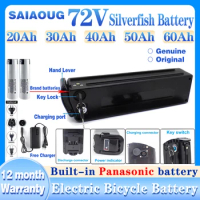 E bike battery72V silverfish electric bike battery Akku Accu battery 1500w motor 20 30 40ah 72v 50ah lithium battery