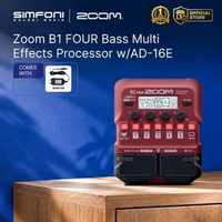 Zoom B1 FOUR Bass Multi Effects Processor w/AD-16E