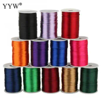 100Yards 1.5 2 mm Nylon Cord Thread Chinese Knot Macrame Cord Bracelet Braided String DIY Tassels Beading European String Thread