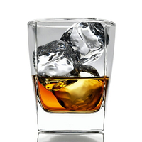 四方玻璃杯古典杯威士忌杯水杯透明烈酒杯冷飲杯飲料杯加厚耐熱