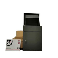 Large Freestanding Weatherproof Anti-theft Wall Mounted Parcel Mailbox Delivery Drop Post Box