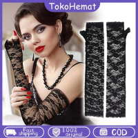 Sarung Lengan Renda Panjang Seksi Fashion Lolita Gothic untuk Cosplay & Pesta Malam