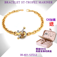 CHARRIOL夏利豪 Bracelet St-tropez Mariner水手手鍊-金舷窗款 C6(06-104-1272-2)