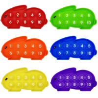 6Pcs/set Number 1-10 Digital Table Rabbit Push Bubble Math toy Kids Learning Educational Fidget Toys Children Gift