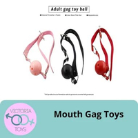 BDSM Mouth Gag Alat Bantu Sex Mouth-Merah