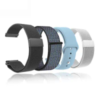 20mm 22mm Strap For Samsung Galaxy Watch 3 4 5 Active 2 Band Amazfit Bip S Lite U GTS 3 2 Mini Watchband Multi-material Bracelet