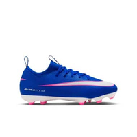 NIKE Kids JR Zoom Vapor 16 Academy FG/MG Sepatu Sepakbola Anak [FQ8392-446] 4.5Y Racer Blue/White
