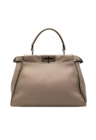 Fendi 二手 Fendi 中型皮革 Selleria Peekaboo 經典手提包