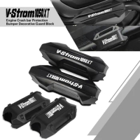 VSTROM1050XT 25mm Motorcycle Engine Crash bar Protect Bumper Decorative Guard Block For SUZUKI V-STROM 1050XT 2021 2020 Vstrom