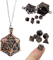 Rongxze Set of 7 DND DicePolyhedral Dice DND Dice Set for Dungeons and Dragons RPG MTG D4 D4 D6 D8 D