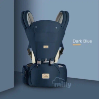 Milly เป้อุ้มเด็ก ผ้าคอตตอน100% เกรดพรีเมี่ยม แถมฟรี ผ้าซับน้ำลาย หมวกกันแดด Baby Hip Seat carrier