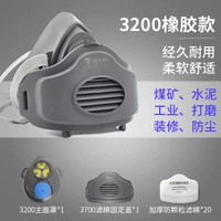 防塵口罩面罩防工業粉塵高效透氣豬鼻子打磨麵具肺煤礦裝修電焊煙-防塵口罩+20片加厚過濾棉 高效過濾/舒適透氣-款式9