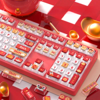 Chinese Dragon Keycaps Set 116keys Transparent PBT Anime Keyboard Caps Gaming Accessories Custom Key Caps Mechanical Keyboard