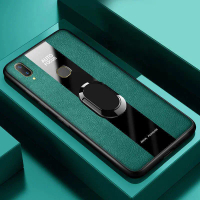 เคสสำหรับ Vivo V9 เคสโทรศัพท์กันกระแทก ฝาหลังหนัง PU ผิวหรูหราสำหรับ Vivo V9 เคสพร้อมที่ใส่แหวนแม่เห