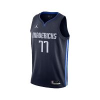 Nike 球衣 2020 Jerseys NBA 籃球 男款 達拉斯 獨行俠 盧卡·唐西奇 77號 藍 白 CV9474-421