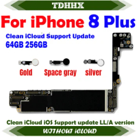 Free Shipping For iPhone 8 Plus Clean iCloud 64gb Mainboard With System 256G Motherboard 64gb Full Function Support Update Plate