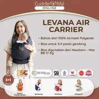Cuddle Me Levana Neo Gendongan bayi SSC Newborn adjustable Air Black