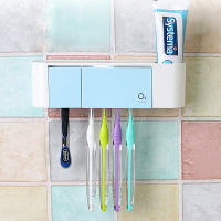 韓國進口牙刷置物架牙膏器烘干吸壁式壁掛洗漱套裝