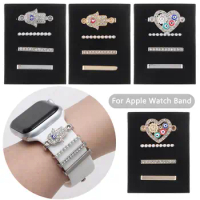 Diamond Strap Accessories Watch Band Ornament Wristbelt Charms For Apple Watch Band Decorative Ring For Apple Watch Band