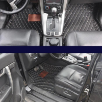 fiber leather car floor mats for chevrolet captiva 2007 2008 2009 2010 2011 2012 2013 2014 2015 2016 2017 2018
