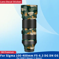 For Sigma 100-400mm F5-6.3 DG DN OS for SONY E / L Mount Camera Lens Skin Anti-Scratch Protective Film Body Protector Sticker