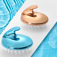 Soft Shower Brush Clean Scalp Shampoo Brush Itch Relief Shampoo Silicone Massage Brush Hair Care Relaxing Massage Silica Gel
