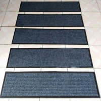 2026 Thickened Double Stripe Stair Mat Hotel Entrance Outdoor Step Long Carpet Floor Mat Door Mat Fo