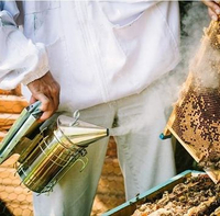 搖蜜機養蜂工具蜜蜂專用不銹鋼噴煙熏煙器取蜜敢蜂用蜂箱搖蜜機驅趕蜜蜂