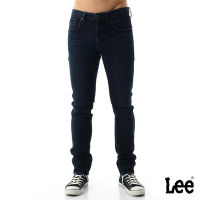 Lee 男款 706 素色低腰合身窄管牛仔褲 深藍洗水