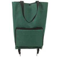 Shopping Cart With Wheel Large Capacity Grocery Bag Outdoor Trolley Bag Grocery Cart Bag