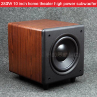 280W 10-inch High-power Subwoofer Speaker Home Theater Active Subwoofer Speaker HiFi Enthusiast Audio Speaker Long Stroke Tone