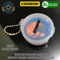 Earplug Krisbow Penutup Telinga Anti Bising Kedap Suara Sumbat Telinga Peredam Suara Pelindung Telin