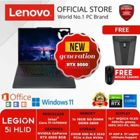 LENOVO GAMING LEGION 5i 15IRX10 HLID INTEL CORE i7-14700HX 16GB 512GB RTX 5050 8GB GDDR7 WIN 11 HOME