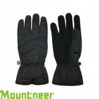 【Mountneer 山林 PRIMALOFT防水觸控手套《黑/灰》】12G07/防風/可觸控/騎車手套