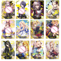 Anime Goddess Story Okita Souji Abigail Williams Ssr Cards Game Collection Rare Cards Children's Toys Boys Birthday Gifts