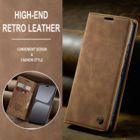 Luxury Matte Retro Leather Case For Oppo Find X6 Pro Realme 10 11 Pro Plus 5G Wallet Flip Cover For Realme 11 10 Pro Plus Coque