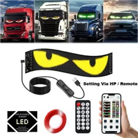 LED Flexible Portable Screen Matrix Running Text Animasi Mata Panel USB Fleksibel Ultra tipis Papan 