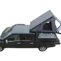 4x4 Truck Camping Ute Truck Pickup Aluminium 4x4 Camper Top Tent with Tool Box custom