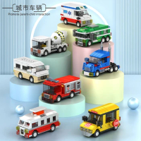 Racing Car Series Building Block Truck Engineering Vehicle Technical Model Assembly Bricks Toys for Birthday Christmas Gift Kids