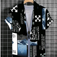 Kemeja Surfing Pria Distro Motif Lengan Pendek Bahan Katun Tebal Nyaman Hem Cowok Kain Flannel Casua