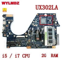 UX302LA With i5 / i7CPU 2G RAM notebook Mainboard For ASUS UX302L UX302LA UX302LNB UX302 Laptop Motherboard 100% Working