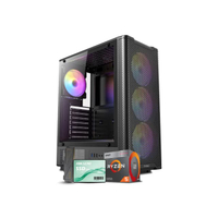 คอมพิวเตอร์ตั้งโต๊ะคุ้มค่า AMD Ryzen 5 3400G | RAM 16GB / SSD 512GB (เคส Antec ไฟ ARGB + ฟรีชุดคีย์บ